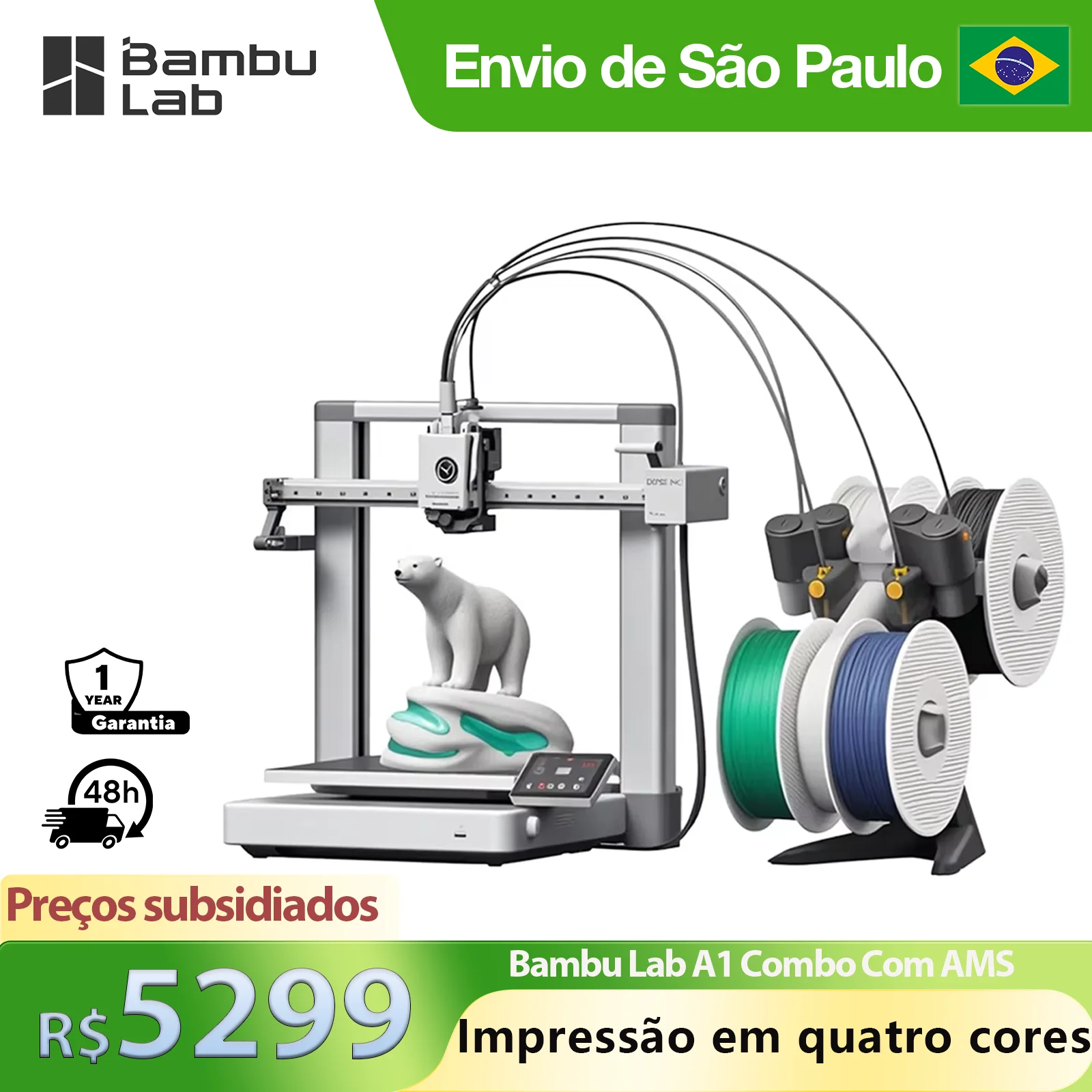 Bambu Lab A1 コンボ Ams Lite 3D プリンター オートレベリング 堅牢な