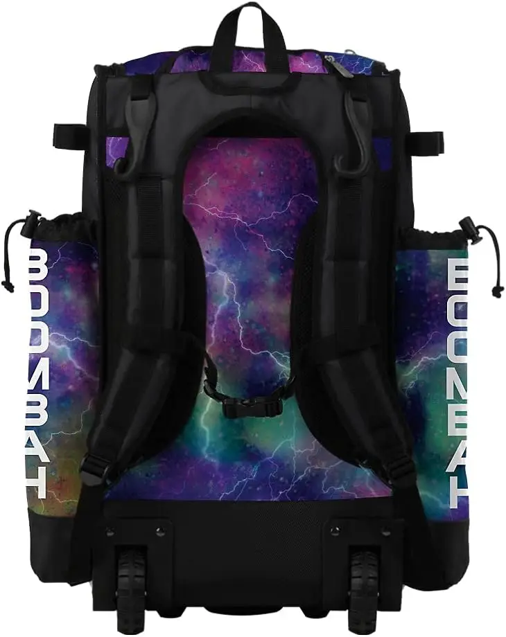 Wheeled Backpack Rolling Bat Bag Nebula Multicolor Hybrid Version