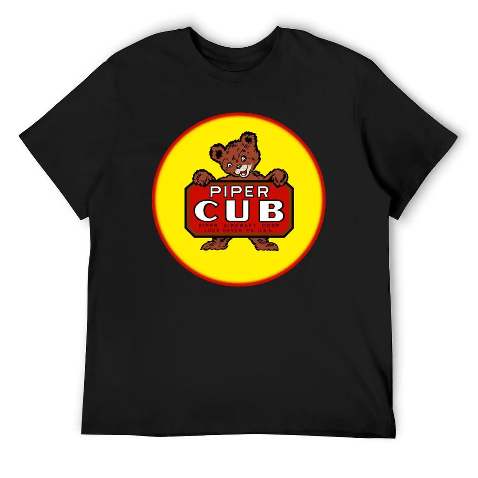 

Piper Cub Aircraft T-Shirt T-shirts man korean fashion Louboutins clothes mens t shirt graphic