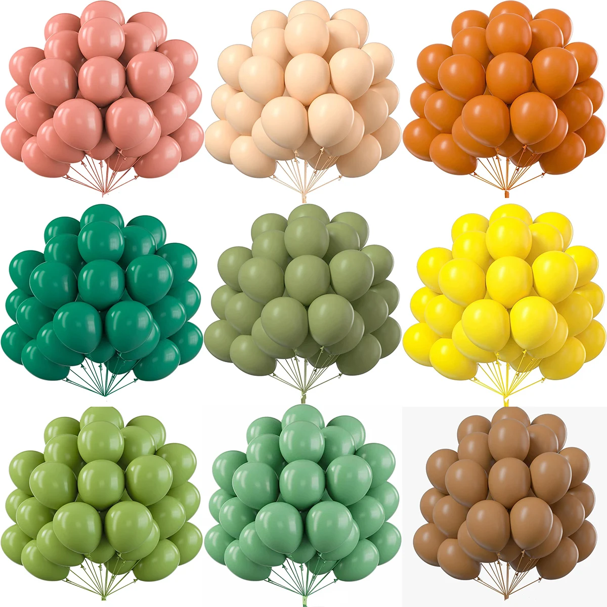 30/20/10pcs Retro Balloons Pink Sage Green Khaki Coco Latex Balloons for Birthday Party Wedding Baby Shower Decoration Globos