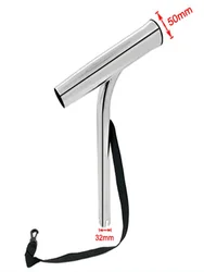 BSET MATEL Highly Mirror Polished SS316 Outrigger Fishing Rod Holder Pole Bracket Support For Marine Boat Yacht Tackle