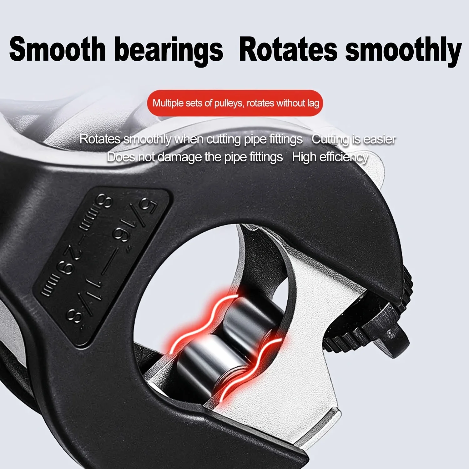 Ratchet Tube Cutter - Versatile Hand Tool for Copper, Aluminum, Iron, Stainless Steel, PPR & PE Pipes image 5