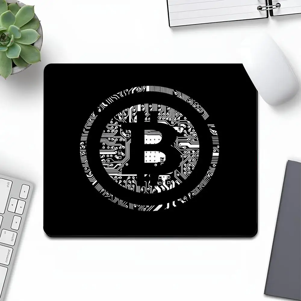 Bitcoin Mouse Wholesale Pad Art Gaming Gamer Small Rubber Locking Edge Large Computer MousePad Laptop Desk Pad