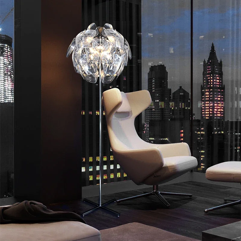 مصباح أرضي فاخر، جو شمالي، مصباح طاولة قائم، غرفة المعيشة، غرفة النوم، بجانب السرير، مصباح أرضي مزخرف حديث