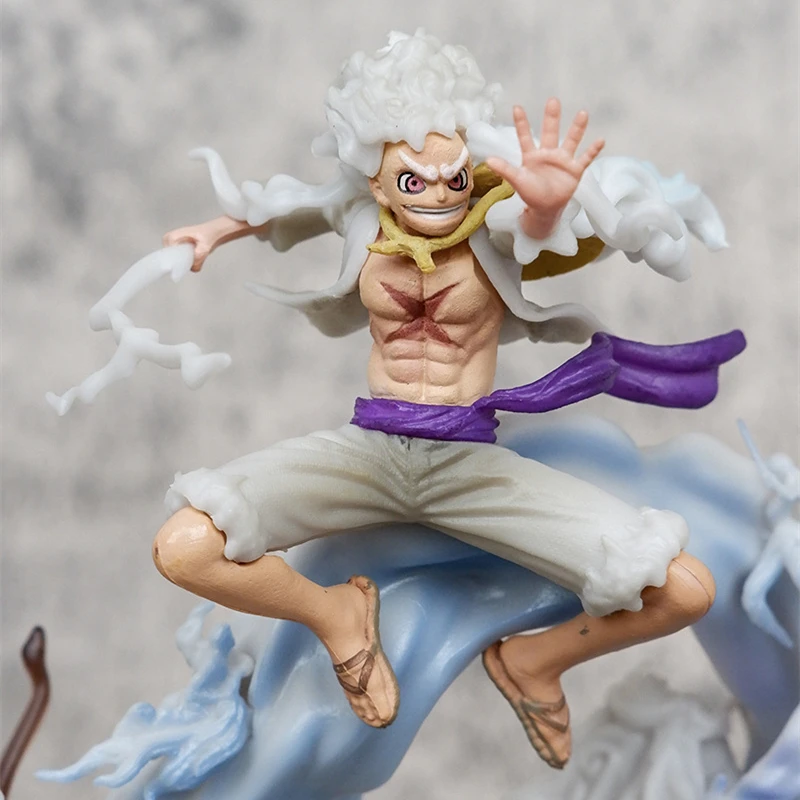 Monkey D Luffy Gear 5, une pièce Figurine d'Action GK en PVC de 23cm, Modèle de Statue de Dessin Animé, Jouets pour Enfant, Cadeaux