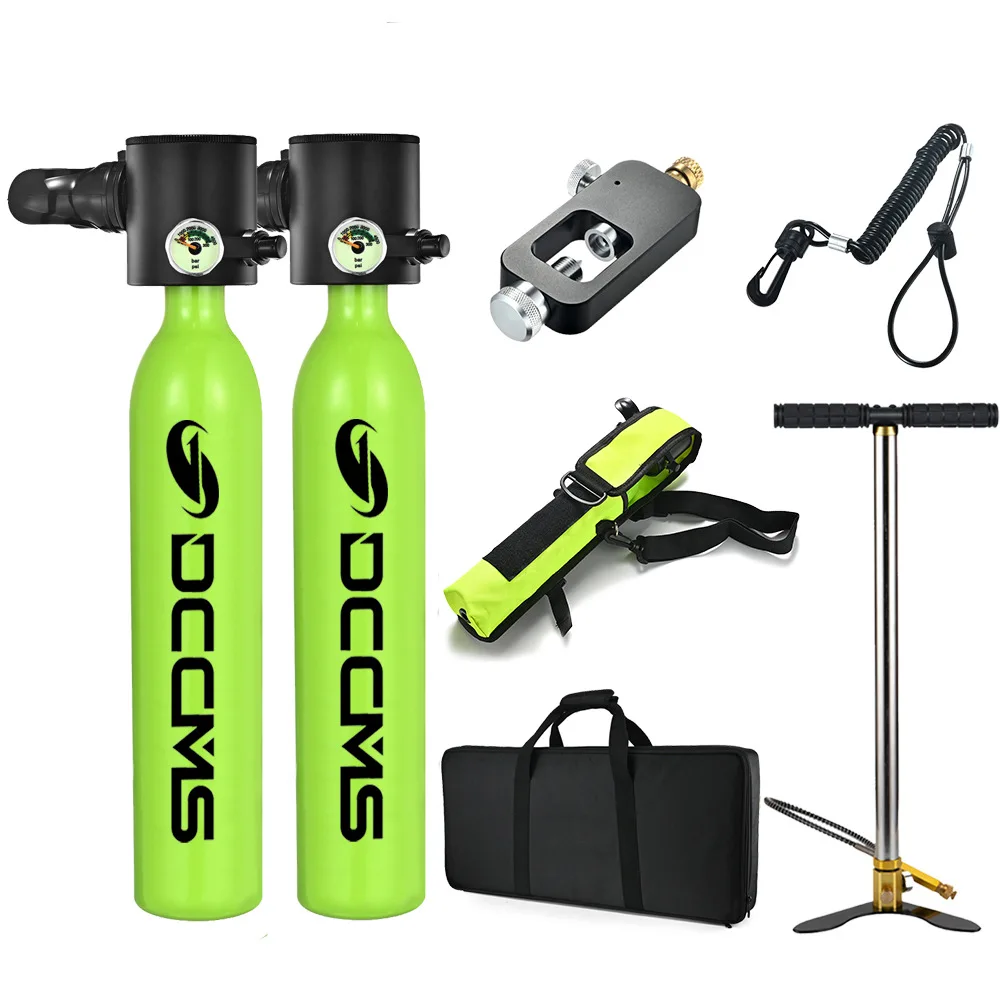 

DCCMS 500ML Scuba Diving Tank with Breathing Apparatus for Outdoor Diving Gear