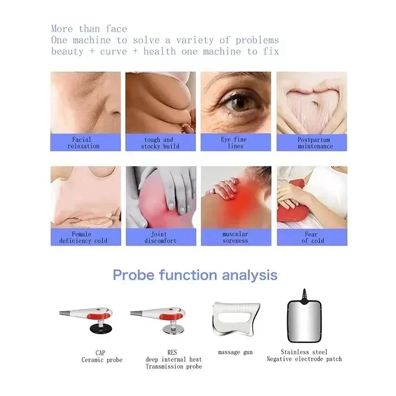 Multifunctional Body Curve Management Instrument Skin Tightening Smoothes Wrinkles Fatigue Relief