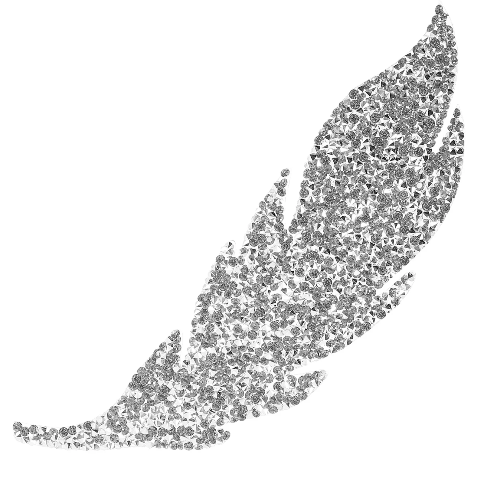 

and Rhinestone Pattern Stickers Patch for Bag Patches Clothing Round Resin Leaf Applique