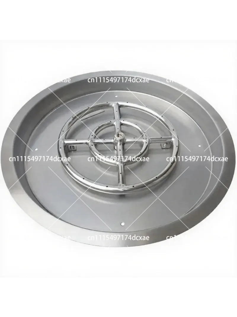 25 inch Round Outdoor Brazier with 18 Inch Annular Burner and Pressure Reducing Valve