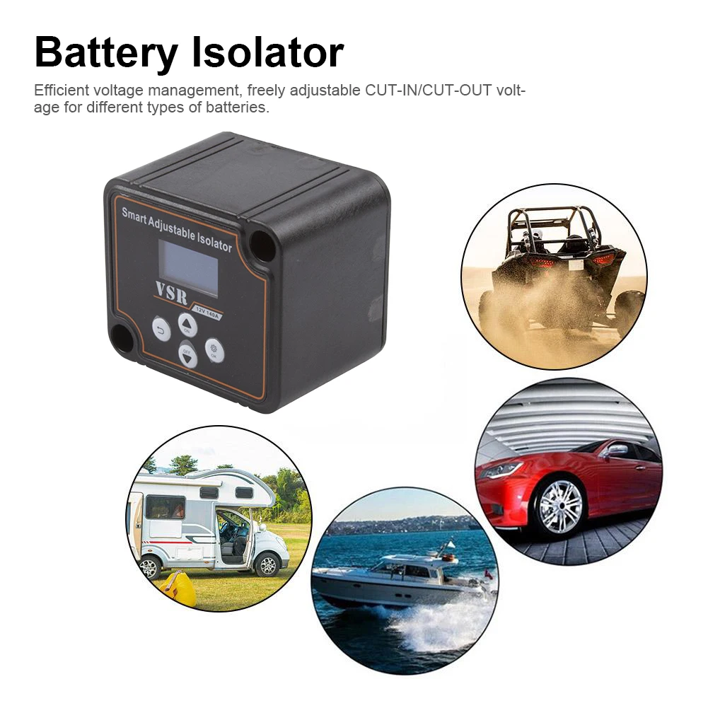 12v-140a-adjustable-dual-battery-isolator-voltage-setting-digital-voltage-sensitive-relay-for-off-road-camper-yacht-atv-utv-boat
