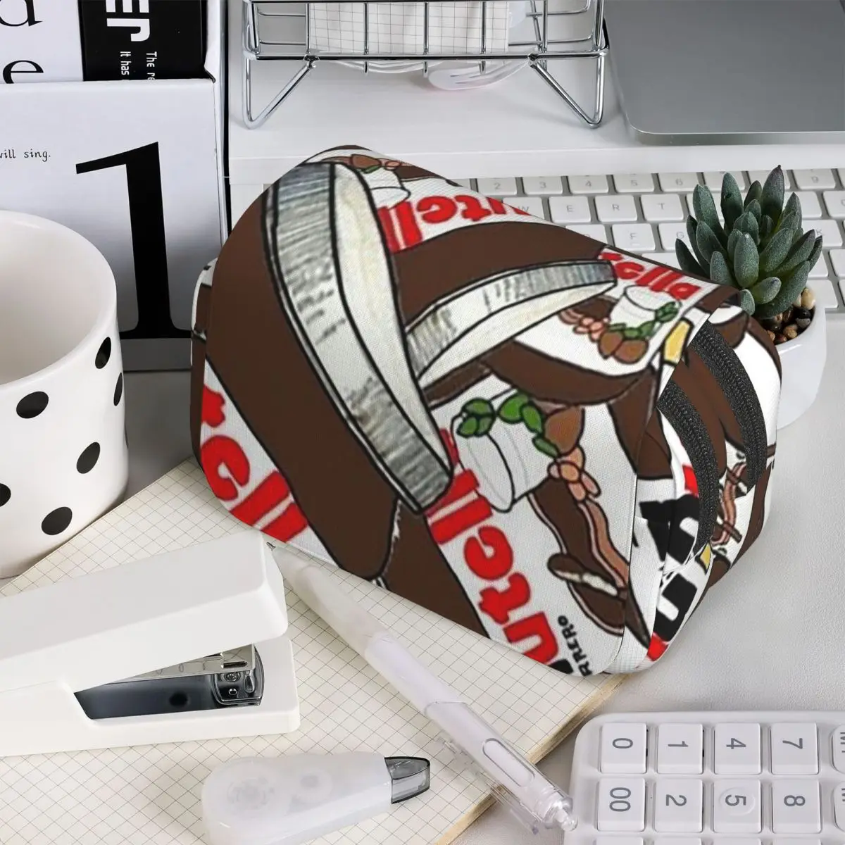 

Пенал для карандашей в виде банки Nutella, подарок для студентов, коробка для ручек, сумка для канцелярских принадлежностей, держатель для ручек