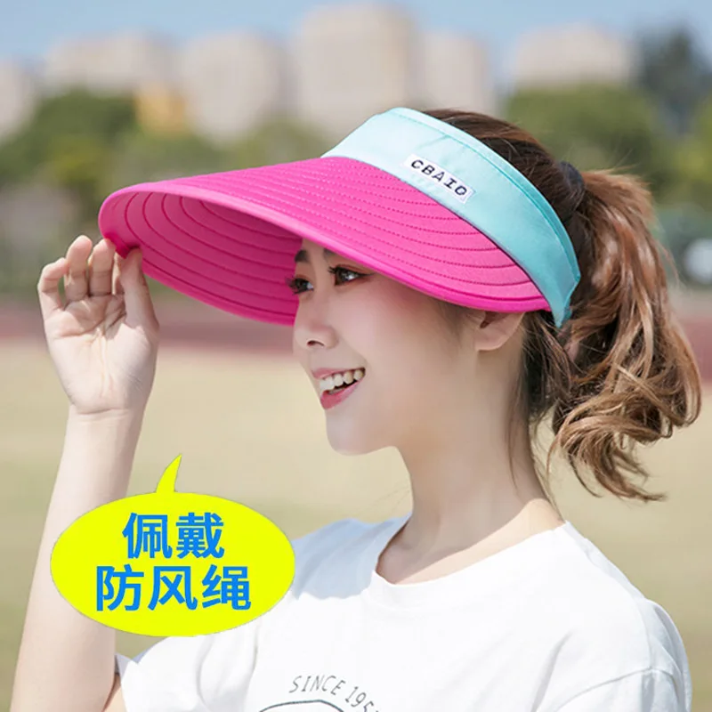 NEW Fishing Hat Sun UV Protection UPF 50+ Cotton Sun Hat  Summer  Women Large Wide Brim Bob Hiking Outdoor Hats with Chain Strap