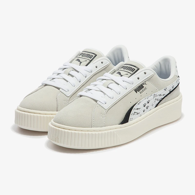 

Натуральные зимние женские прочные повседневные кроссовки Puma на толстой подошве в стиле ретро 395904-02