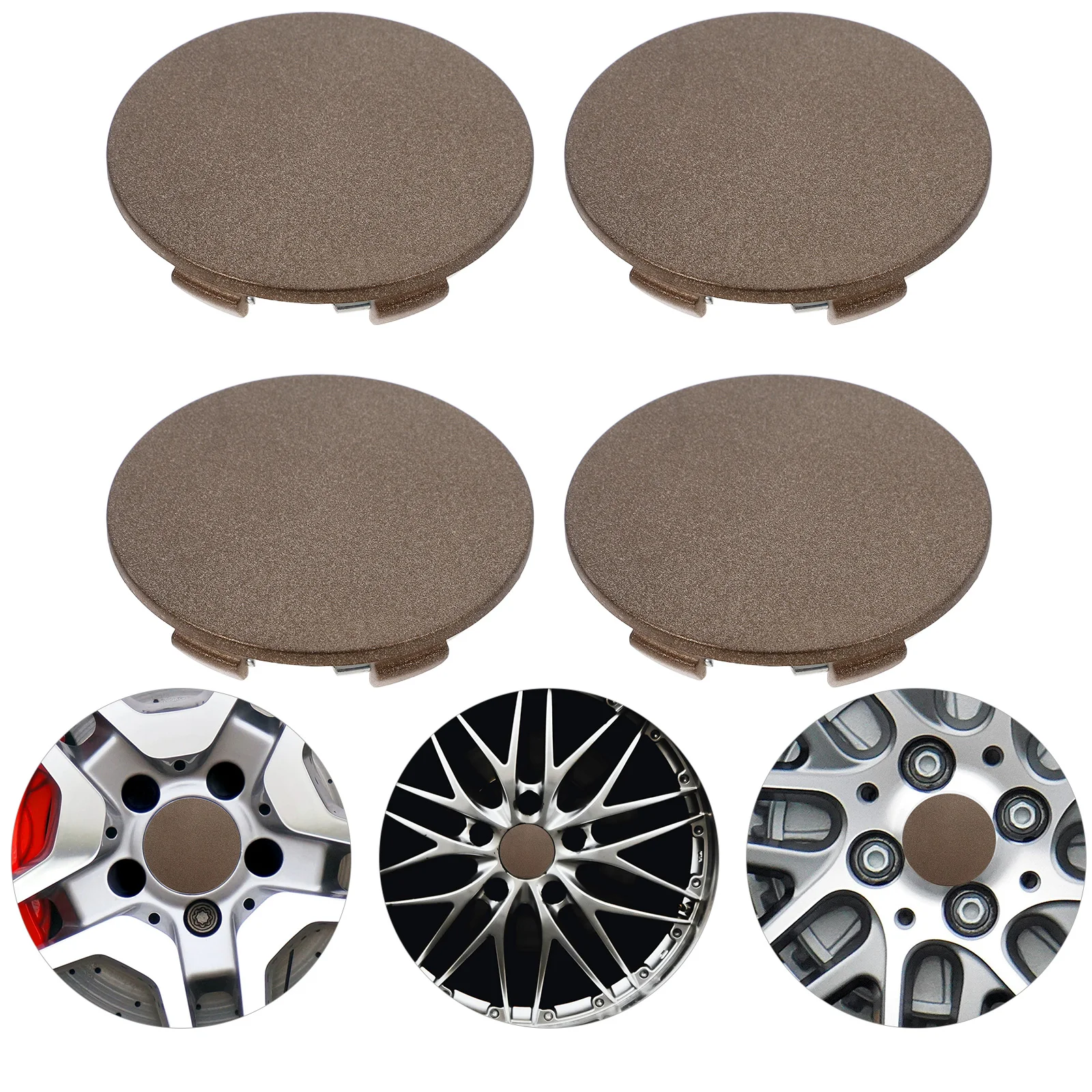 

4PCS Caps Covers Tire Rim Tire Caps Accessories Hub Covers Car Wheel Hub Cover Replacement Car Hubcaps