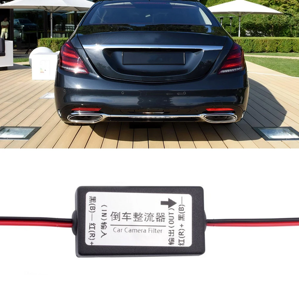 

12V DC Car Camera Filter Solve Ripple Splash Car Camera Relay Regulator Screen Interference Relay Filter for Backup Auto Camera