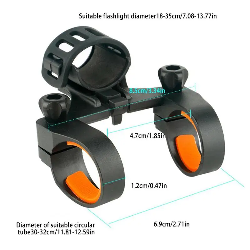 Supporto per luce per bicicletta supporto per luce per manubrio supporto per torcia antiscivolo supporto per luce per bici MTB per moto