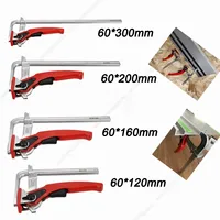 1Pc Track Saw Clamp For MFT Table and Cutting Guide Rail Woodworking F Clamp With Quick Ratchet Arm Clamping Range 120-300mm New