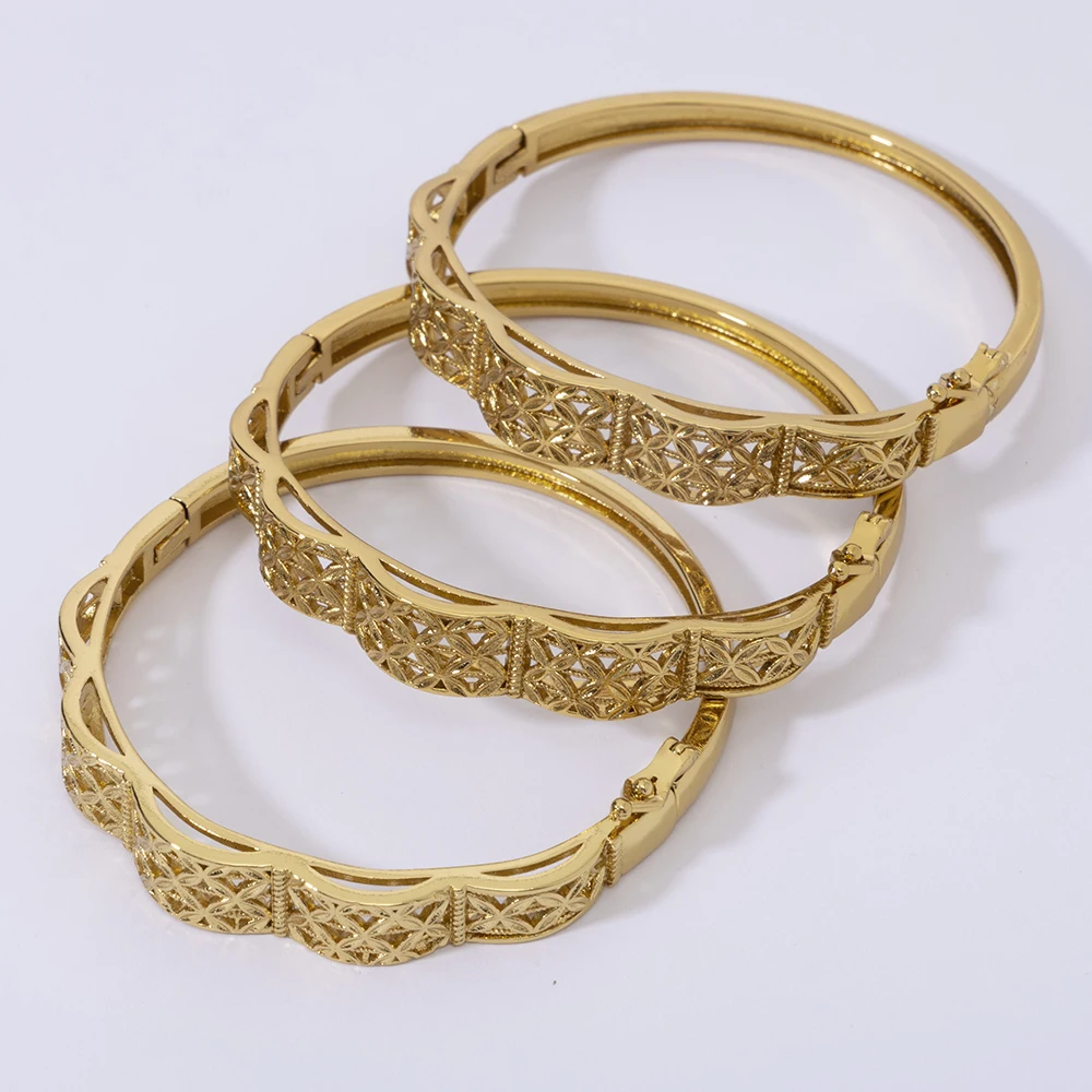 LUIZADA 2025, neues Vintage-Armband für Damen, afrikanische Hochzeit, luxuriös, vergoldet, Braut, exquisiter Glücksarmreif, Schmuck – Detail 13