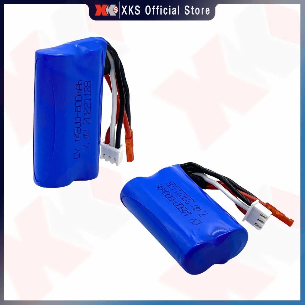 Wltoys WL917 zdalnie sterowana łódka RC oryginalne akcesoria 14500 7.4V 2S 800mah bateria Lipo wtyczka Jst dla Wltoys WL917 łódka akumulator