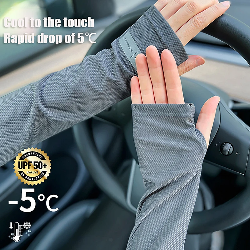 

Unisex Cooling Arm Sleeves Hand Protector Cover Sports Running Anti-UV Sun Protection Outdoor Men Fishing Cycling Sleeve Scarf