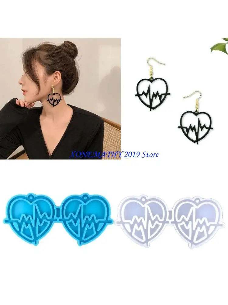 

F42F Earrings Silicone Mold Fashion Jewelry Resin Craft Mould Silicone Molds Craft