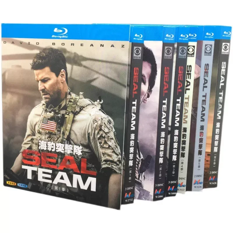 BD Blu-ray High Definition War American Drama Navy SEAL Season 1-7 Full Version 21 Disc Box Set