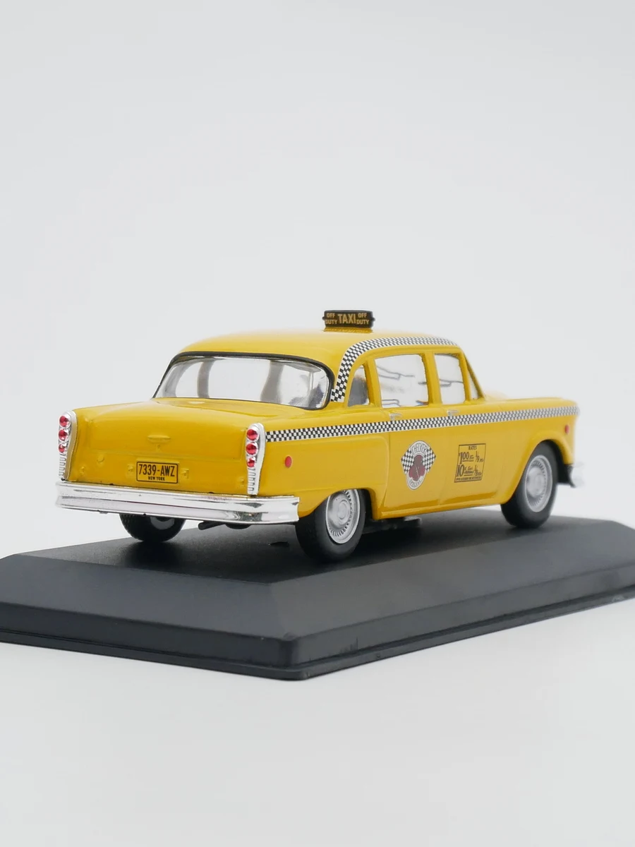 Ixo 1:43 Checker New York Taxi 1980 Diecast Car Model Metal Toy Vehicle