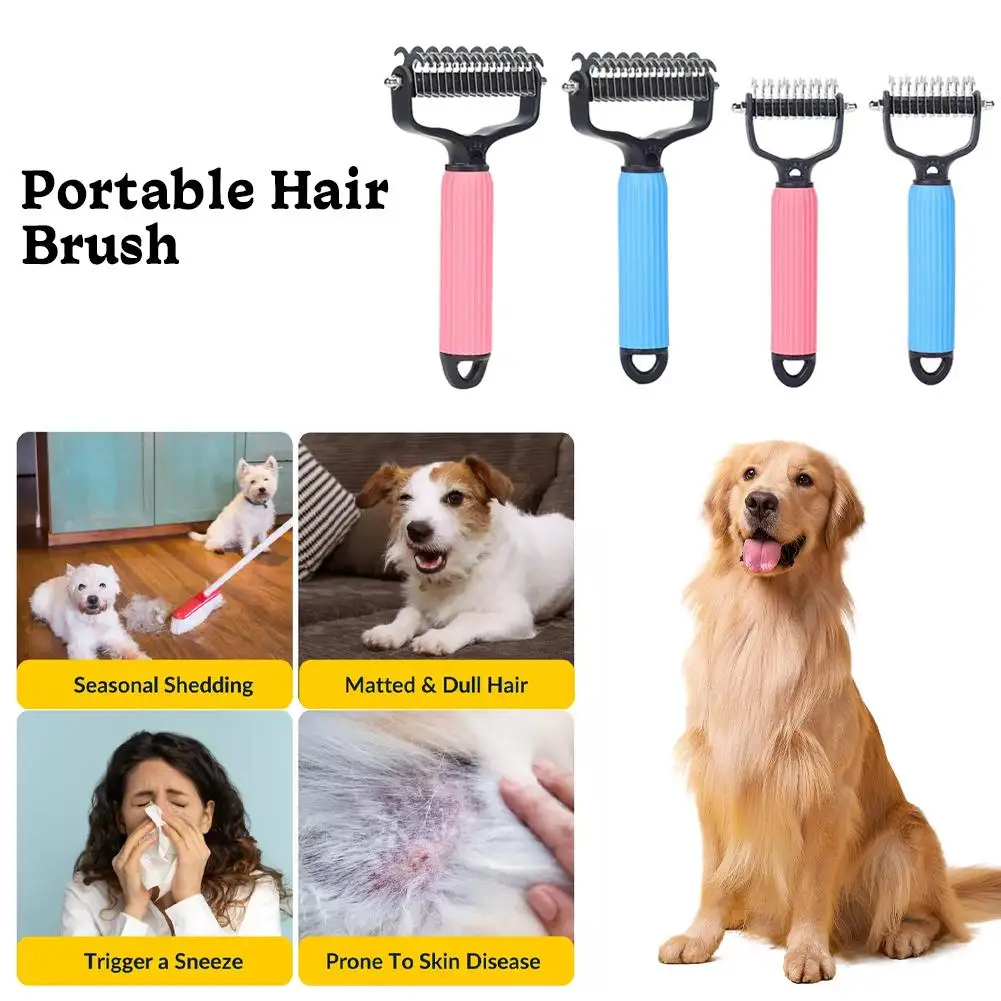 /dog Specific Hair Knot Removal Comb Loose Hair Removal Removal Golden Retriever Tool Pet Hair Hair Portable Comb Remova C2o7