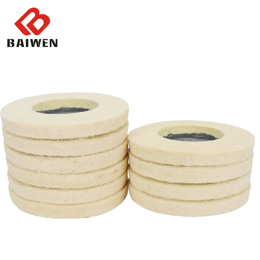 4 zoll Wolle Polieren Rad Polieren Pad Winkel Grinder Polieren Disc Polierer Pad Schleif Werkzeug für Metall Marmor Glas Keramik