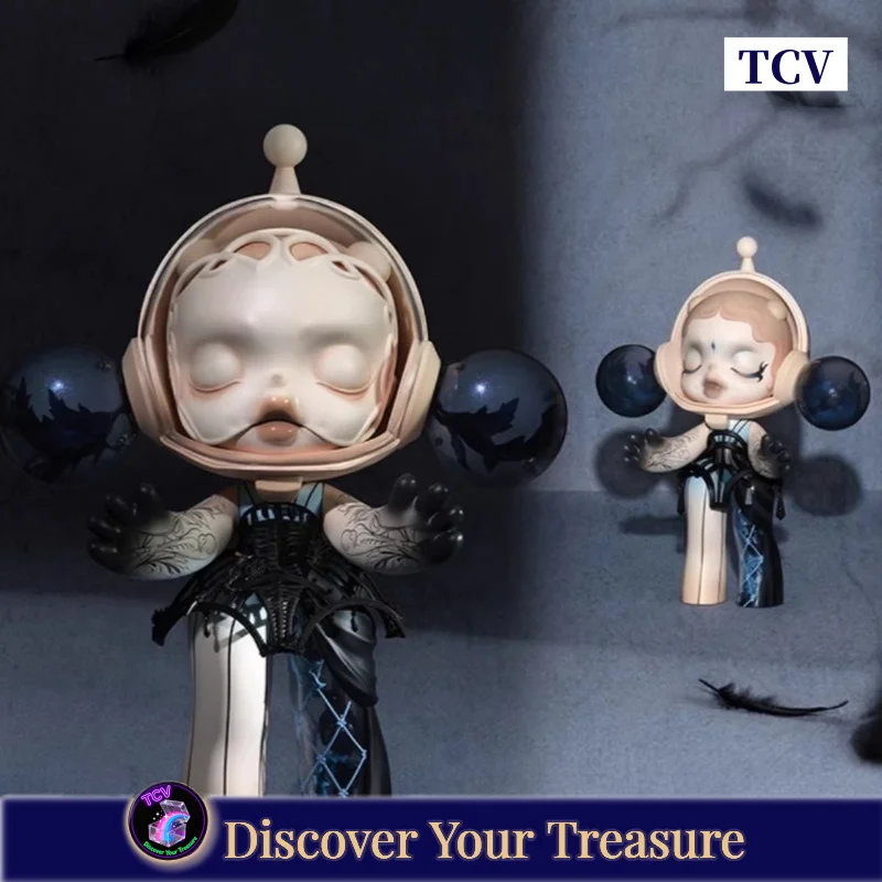 

Коллекционная дизайнерская игрушка Tcv Popmart Mega α Skullpanda 1000% 400% Guo Pei Alternate Universe, большая фигурка для демонстрации, подарок