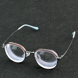 Clara Vida Women Fashion Coffee Color Titanium High Myopic Myopia Glasses -11 to -20