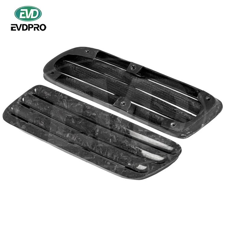 

For Mitsubishi Lancer Evolution Evo X 2008-2015 Oem Style Forged Carbon Fiber Side Hood Vent