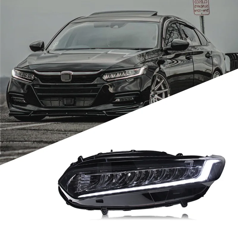 

Suitable For Honda 10th Generation Accord Headlight Assembly Modification LED Racing Day Running Light Flowing Water Turn