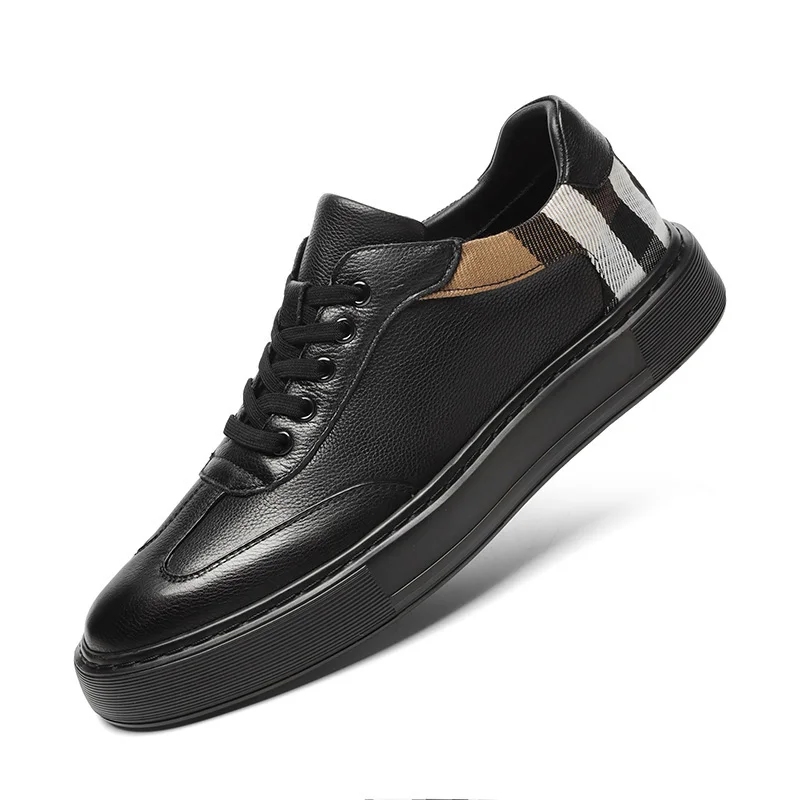 

Men's Shoes Luxury Brand Genuine Leather Casual Original Shoe Comfortable 2025New Sneakers for man Flat Loafers Handmade Fashion