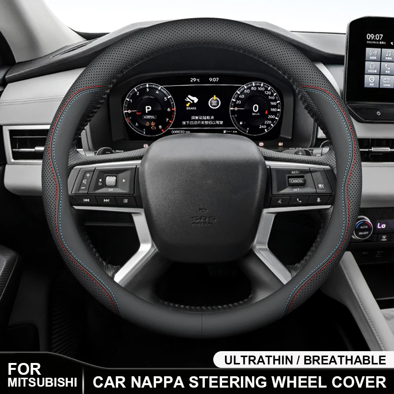 

Car Steering Wheel Cover For Mitsubishi Outlander ASX Colt Galant L200 Lancer Pajero Ralliart Triton Delica Eclipse Campetition