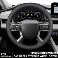 Car Steering Wheel Cover For Mitsubishi Outlander ASX Colt Galant L200 Lancer Pajero Ralliart Triton Delica Eclipse Campetition