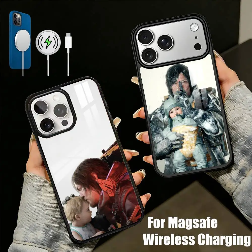 

Чехол для телефона DS2 The Beach Game D-Death S-Stranding для iPhone 17, 16, 15, 14, 13 Plus, Pro Max, магнитный, для беспроводной зарядки Magsafe