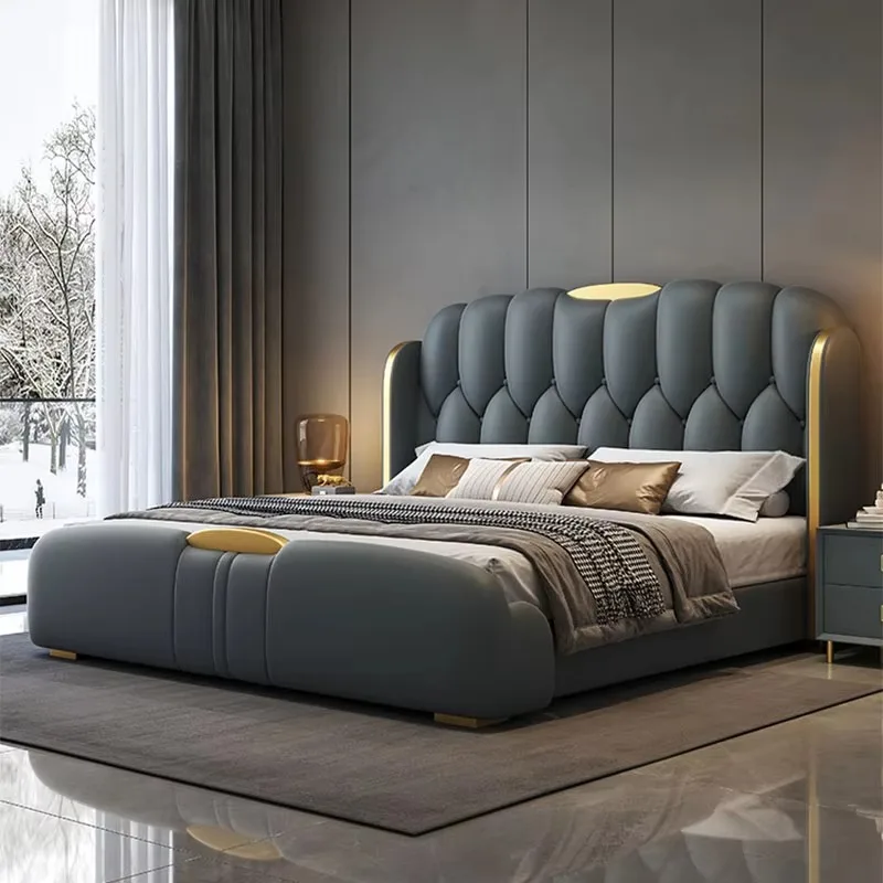 

Waterproof Comforter Bed Frames Adult Organizer Monster Full Size Double Bed Queen Headboards Lozko Sypialniane Home Furniture
