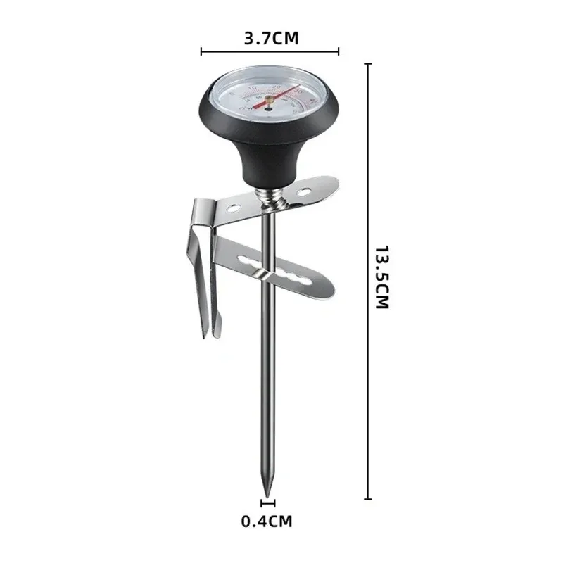 Stainless Steel Coffee Thermometer Probe Temperature Meter for Coffee Pot Milk Frothing Jug - Kitchen Measuring Tool for Cafe
