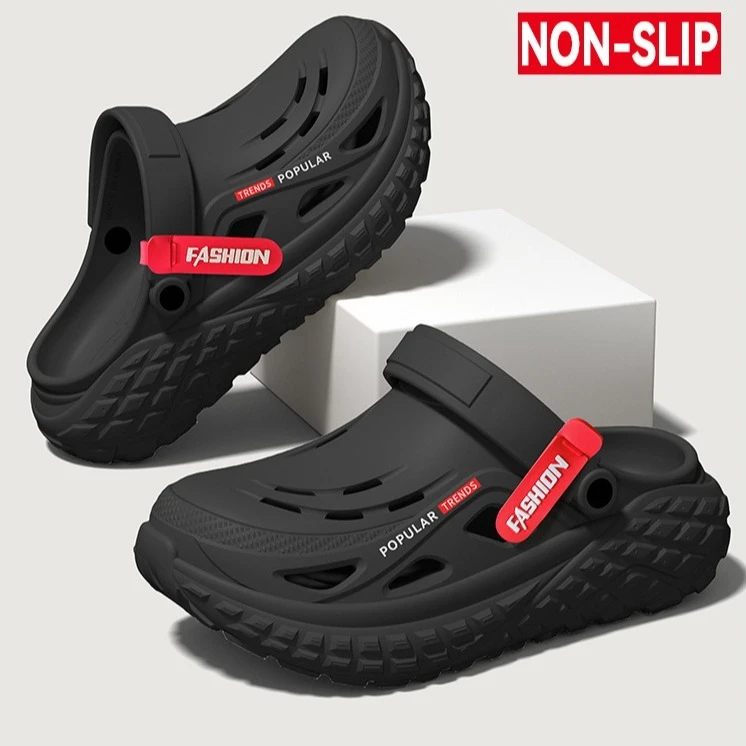 Men's 2026 New Summer Wear Resistant, Anti Slip, Thick Soled, Odor Proof Sports Driving Sandals with Shit Feeling and Hole Shoes