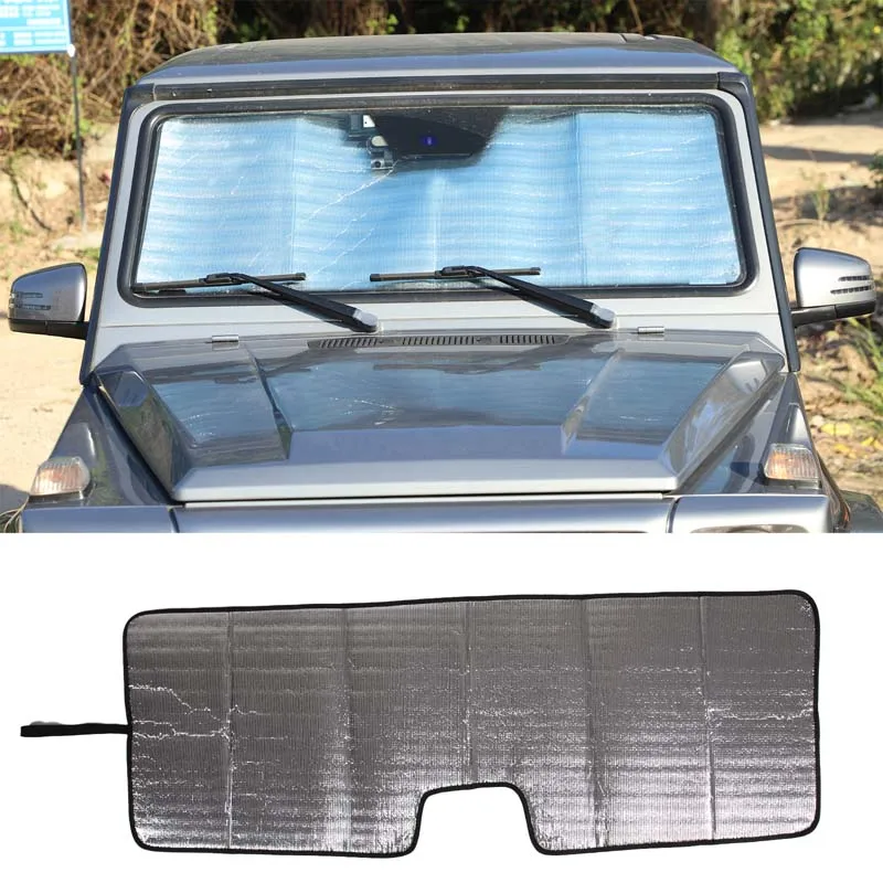 For Mercedes-benz G-Class W463 2004-2018 Car Windshield Sun Shade Front Window Curtain Summer UV Refletive Sun Protection Cover