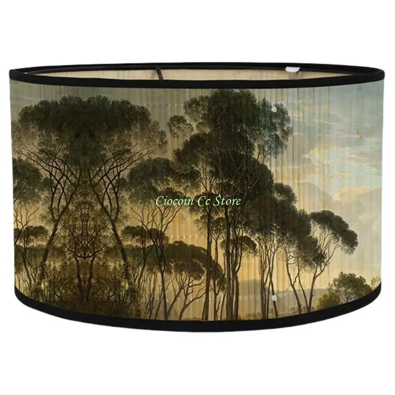 

X90F Винтажный барабанный абажур люстры с абажурами для торшеров и подвесных светильников