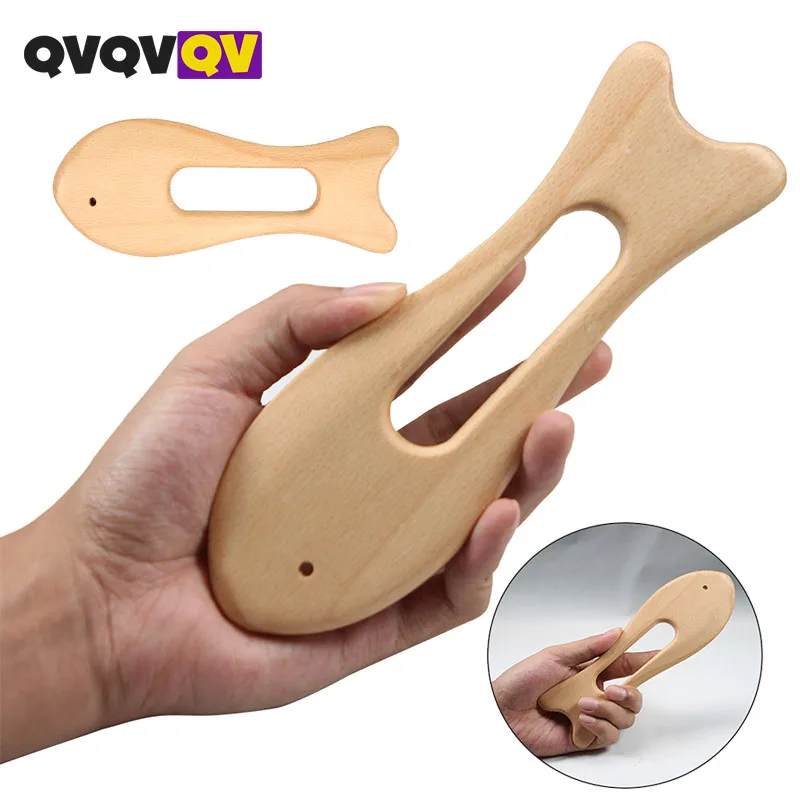 

1Pcs Gua Sha Tools for Physical Therapy Lymphatic Drainage Body Muscle Relaxing- Wood Therapy Release Back, Legs, Shoulder Pain