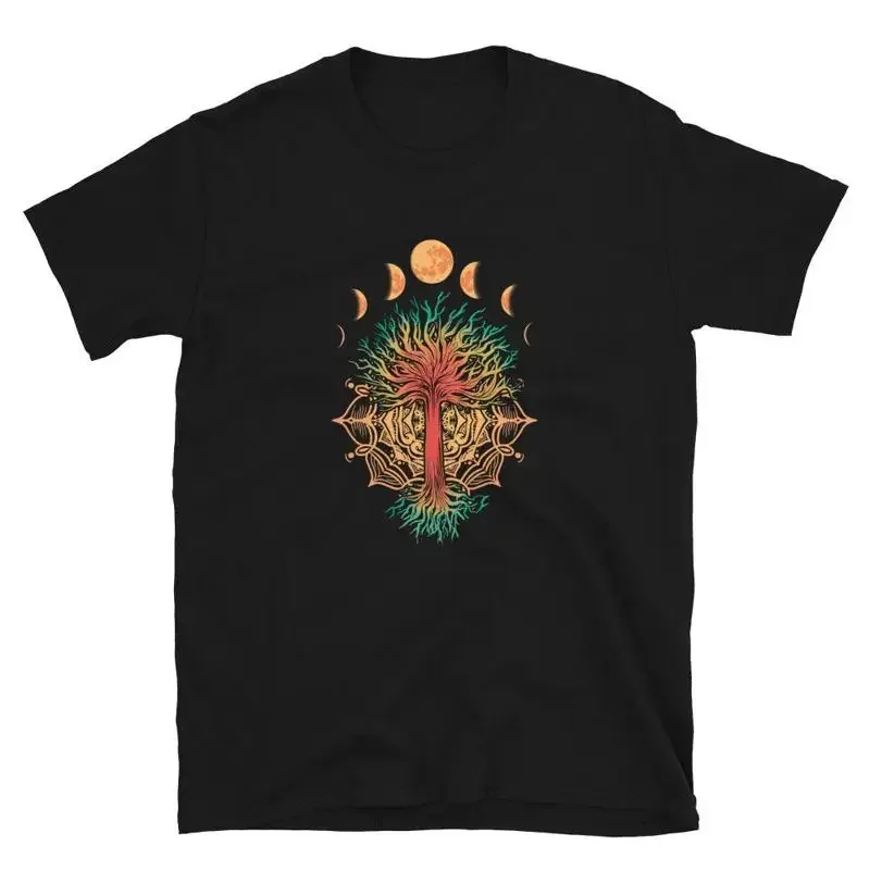 Tree Moonphases Wicca Wiccan Paganism T-Shirt