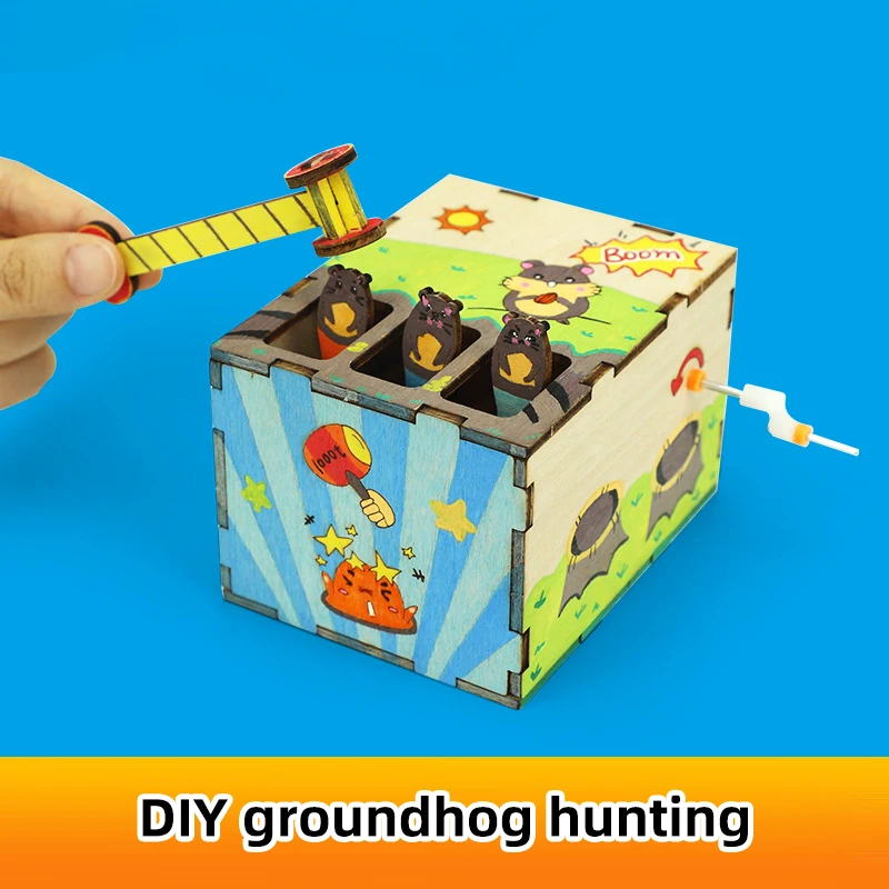 DIY Mouse Game Science and Technology Invention Hand-made Self-made Assembly Materials Science Handmade Toys Physics Toy