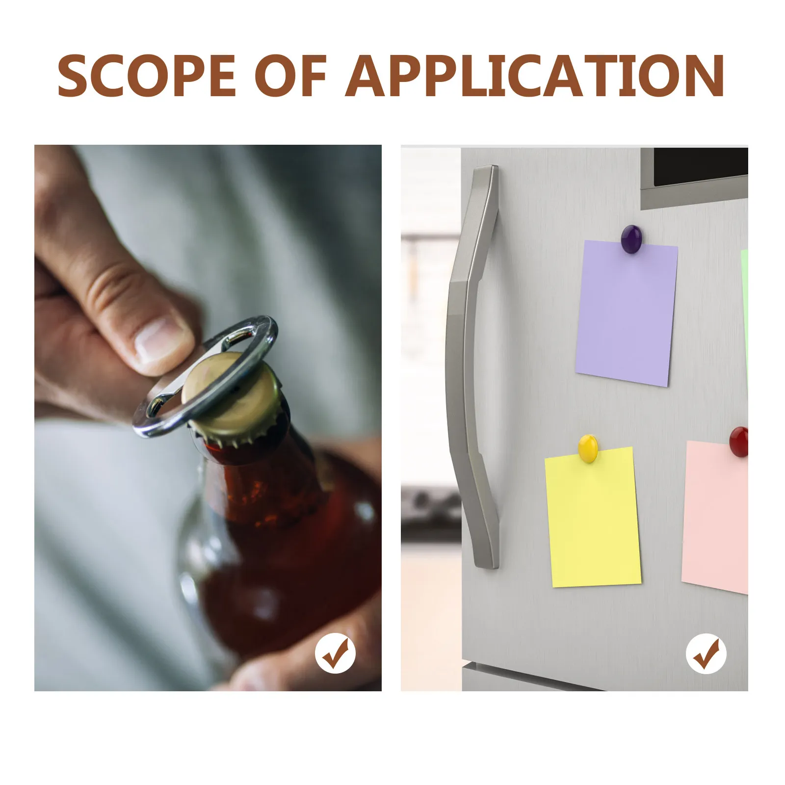 

Набор из 3 магнитных открывалок для бутылок, открывалка для пивных банок на холодильник, кухонные магниты на холодильник, портативный инструмент для открывания для кемпинга и вечеринок