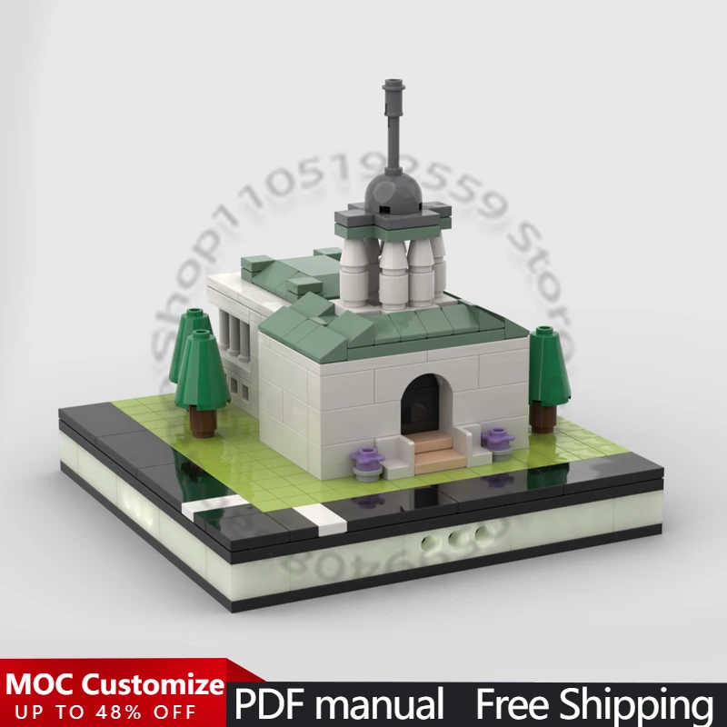 

310 деталей: Строительный набор «Церковь» для мини-модульного города MOC. Популярный модульный конструктор для самостоятельной сборки. Игрушка для мальчиков, подарок на день рождения.