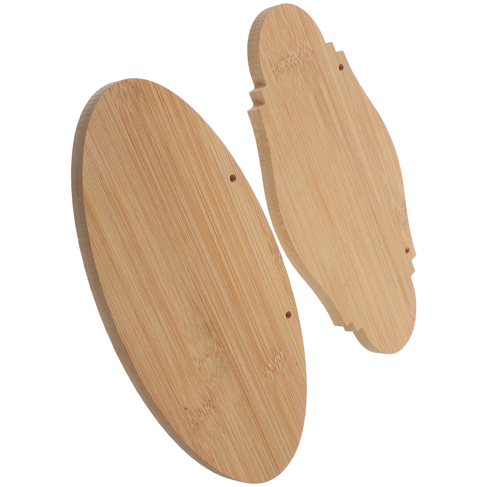 

2 Pcs Bamboo Wood Door Sign Hanging Plaque Blank Unfinished Decoration Festival Tag Boards Signs Banners