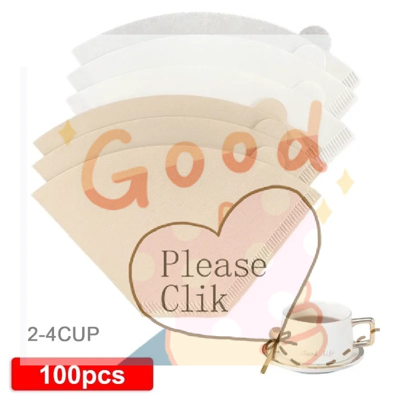 【HG】100pcs Environmentally Friendly Log Pulp Paper Coffee Filter Coffee Brewing Filter Bag