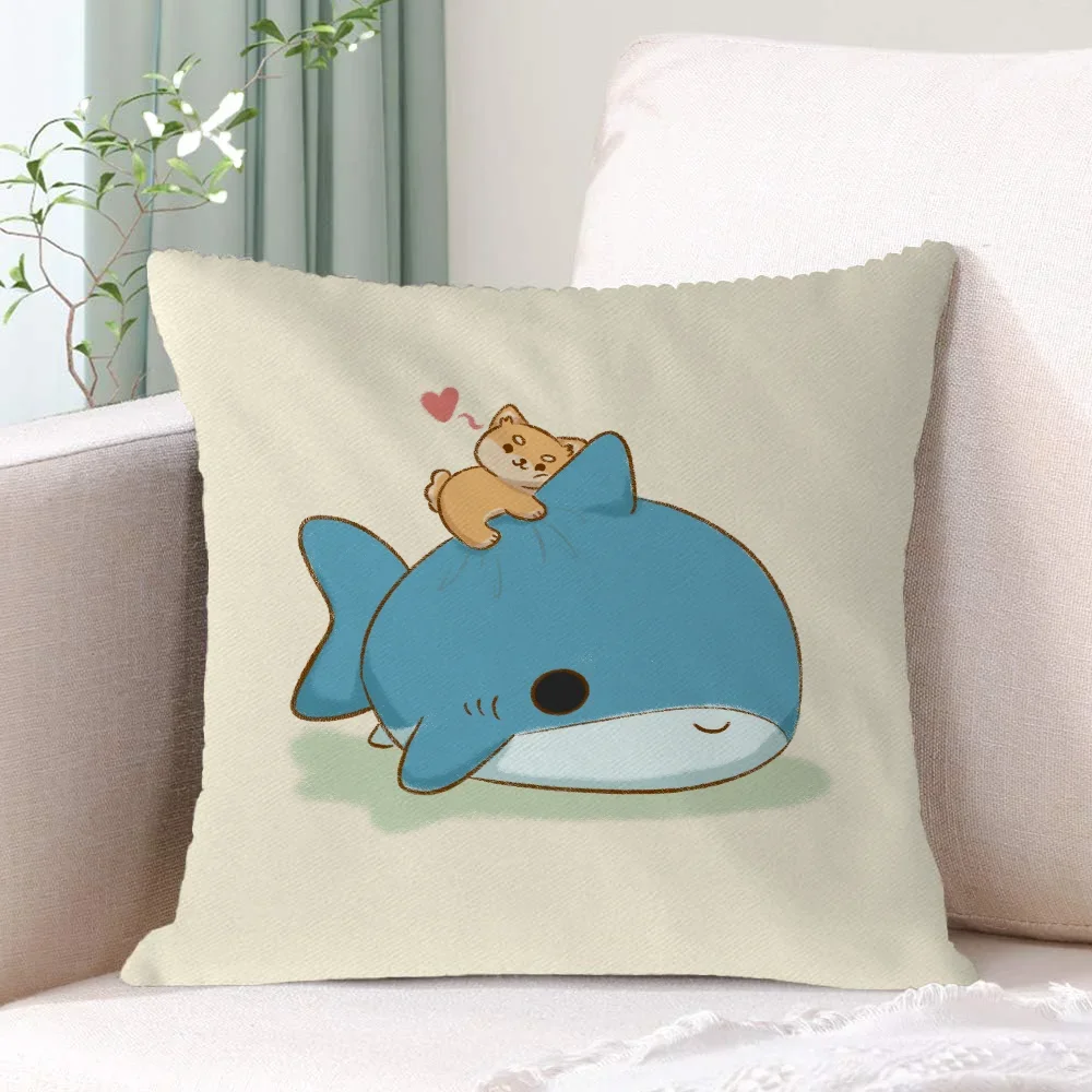 Home and Decoration Cute Pet Decorative Cushions Decorative for Sofa Cushions Cover Throw Pillow Covers Cushion 45x45